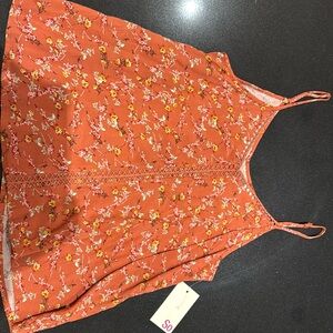 Size small tank top coral/burnt orange nwt